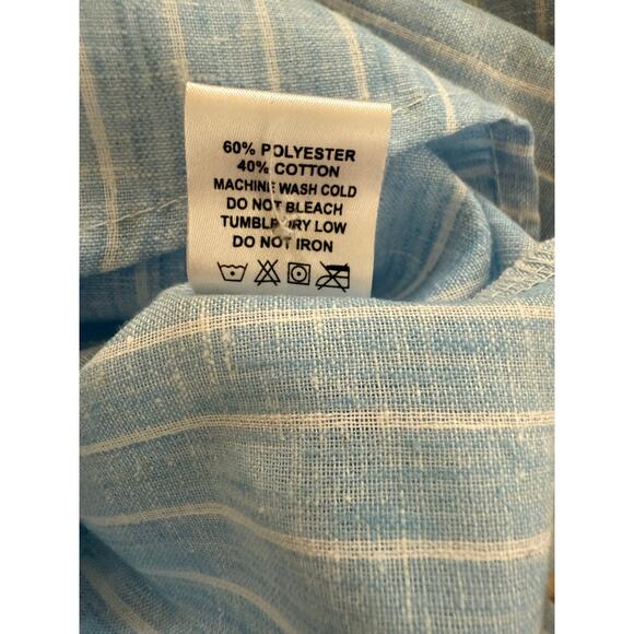 Winston Box Steve Linen Shirt, Size 2XLT, Classic. Lightweight, Casual - New - Picture 5 of 5